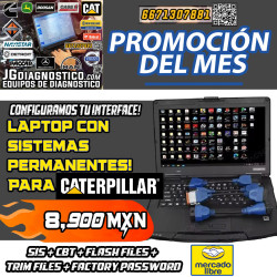 Laptop para Caterpillar, sistemas + suite CAT