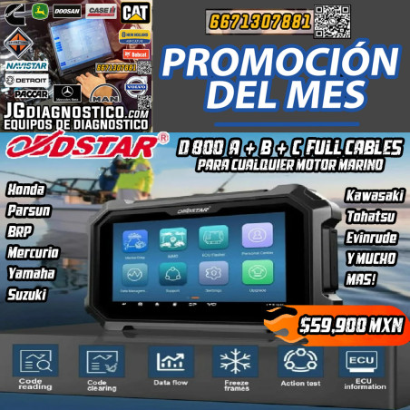 ODBSTAR D800 MARINO + CONECTORES (A + B + C)